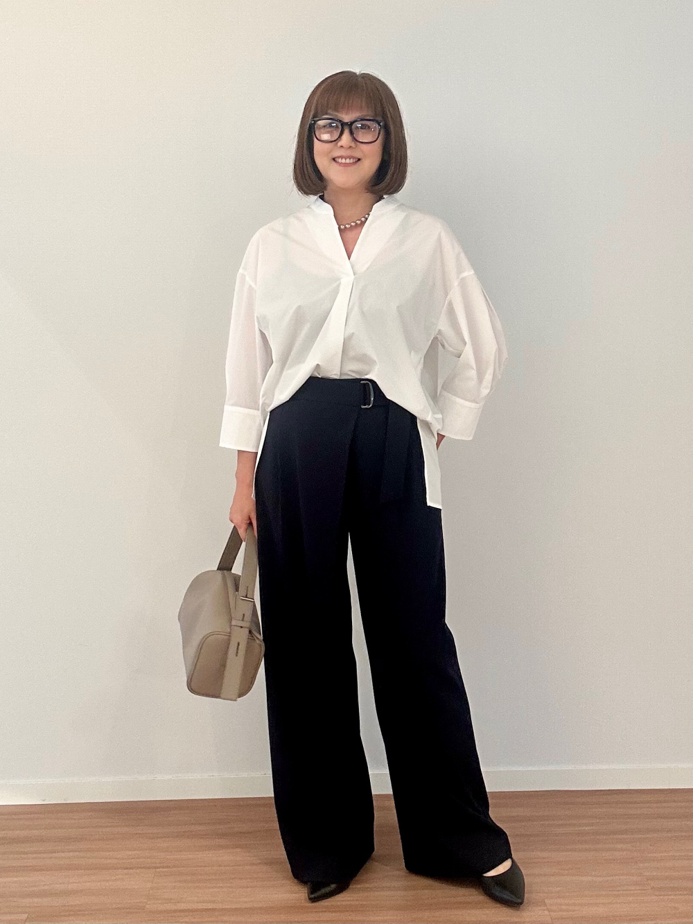 トリアセブレンドカラーレスジャケット、トリアセブレンドテーパード