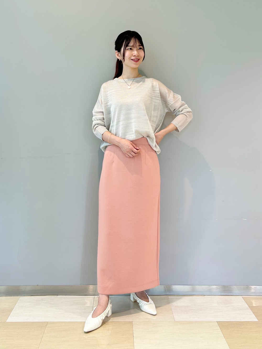 UVカットレーヨンブレンド2WAYタンクトップ、2024年モデル ワイド