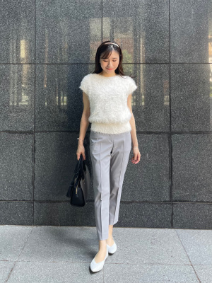 プラステ　スティックパンツ（リネンブレンド）グレー　ＸＬ　未使用品 PLST(プラステ)公式 | 2023年モデル スティックパンツ（リネン