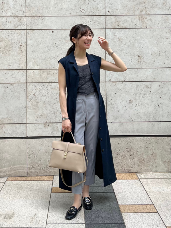 スティックパンツ（リネンブレンド）、リネンブレンドダブルジャケット