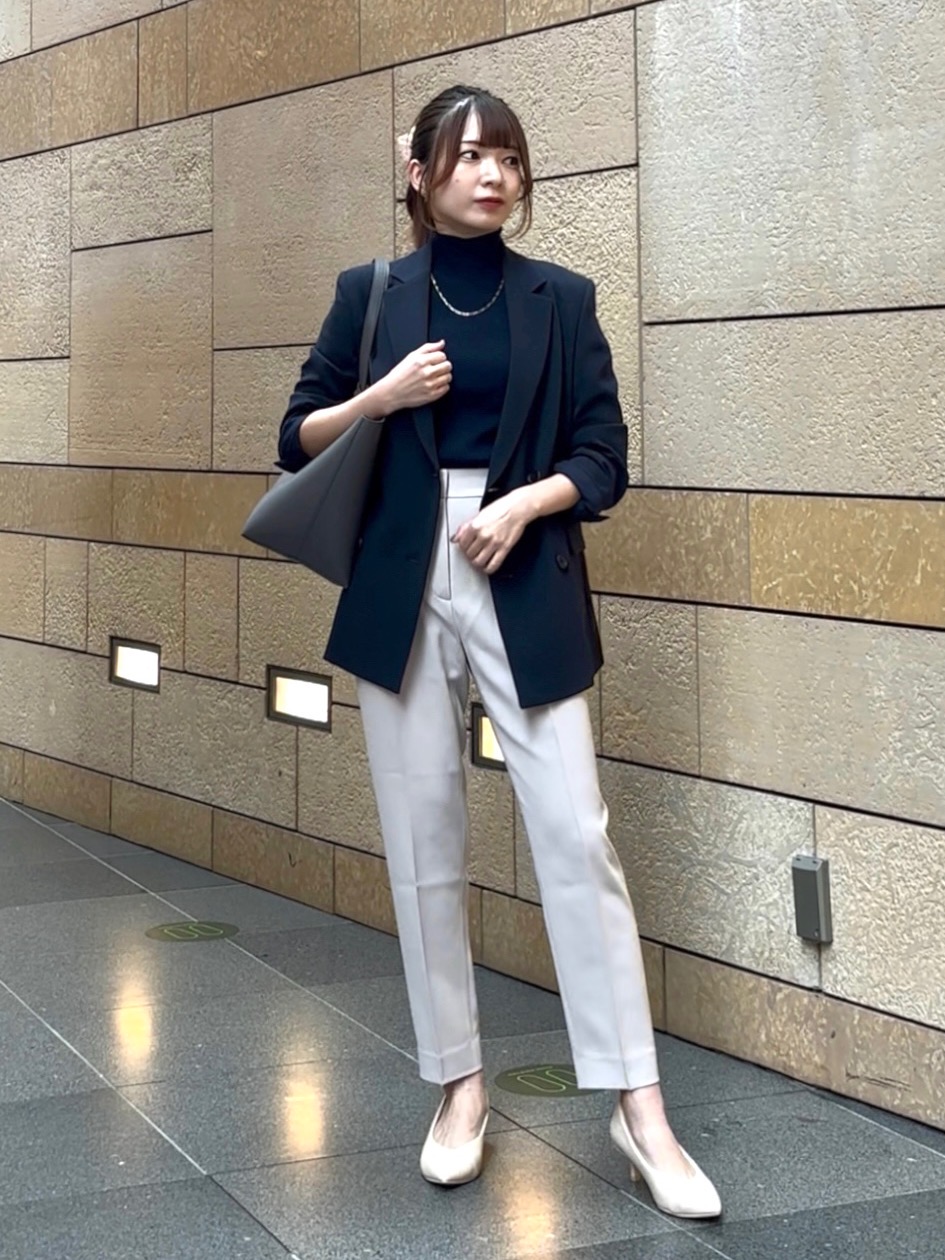 2024年モデル ウールモッサノーカラーハーフコート、トリアセブレンド