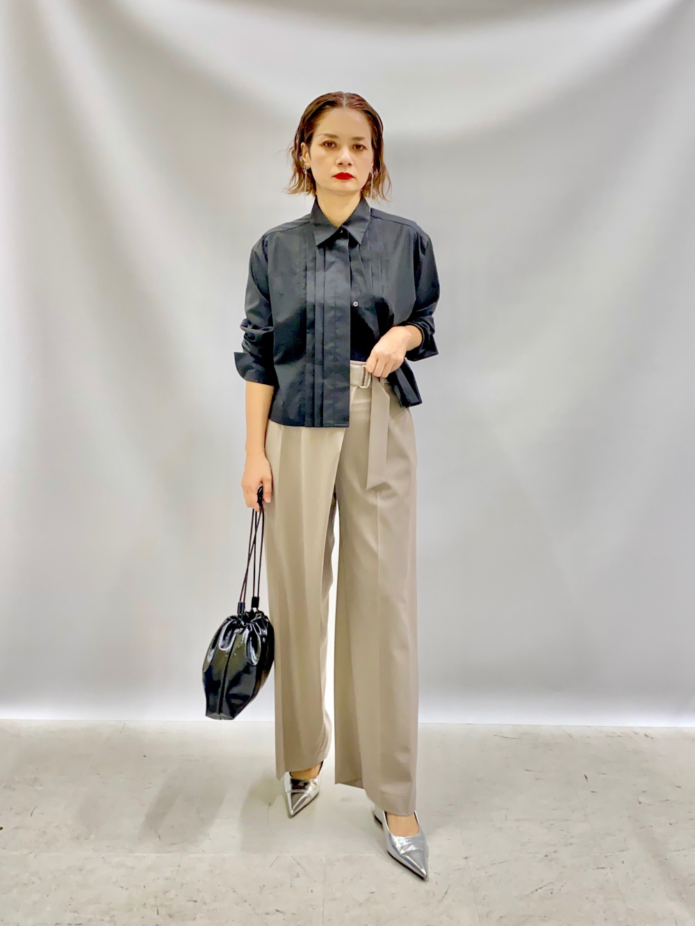 2024年モデル ワイドパンツ（リネンブレンド）、UVカットレーヨン