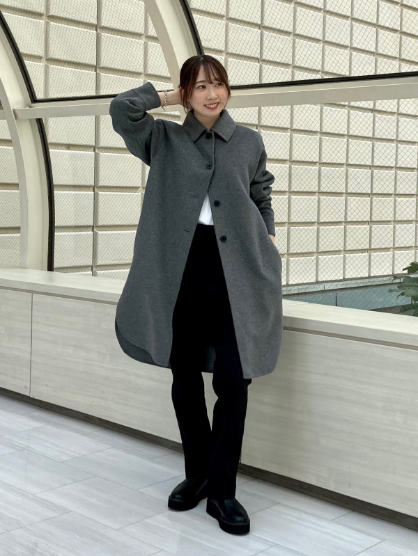 ウールブレンドリバーシャツコート」のレディースのコーディネート一覧