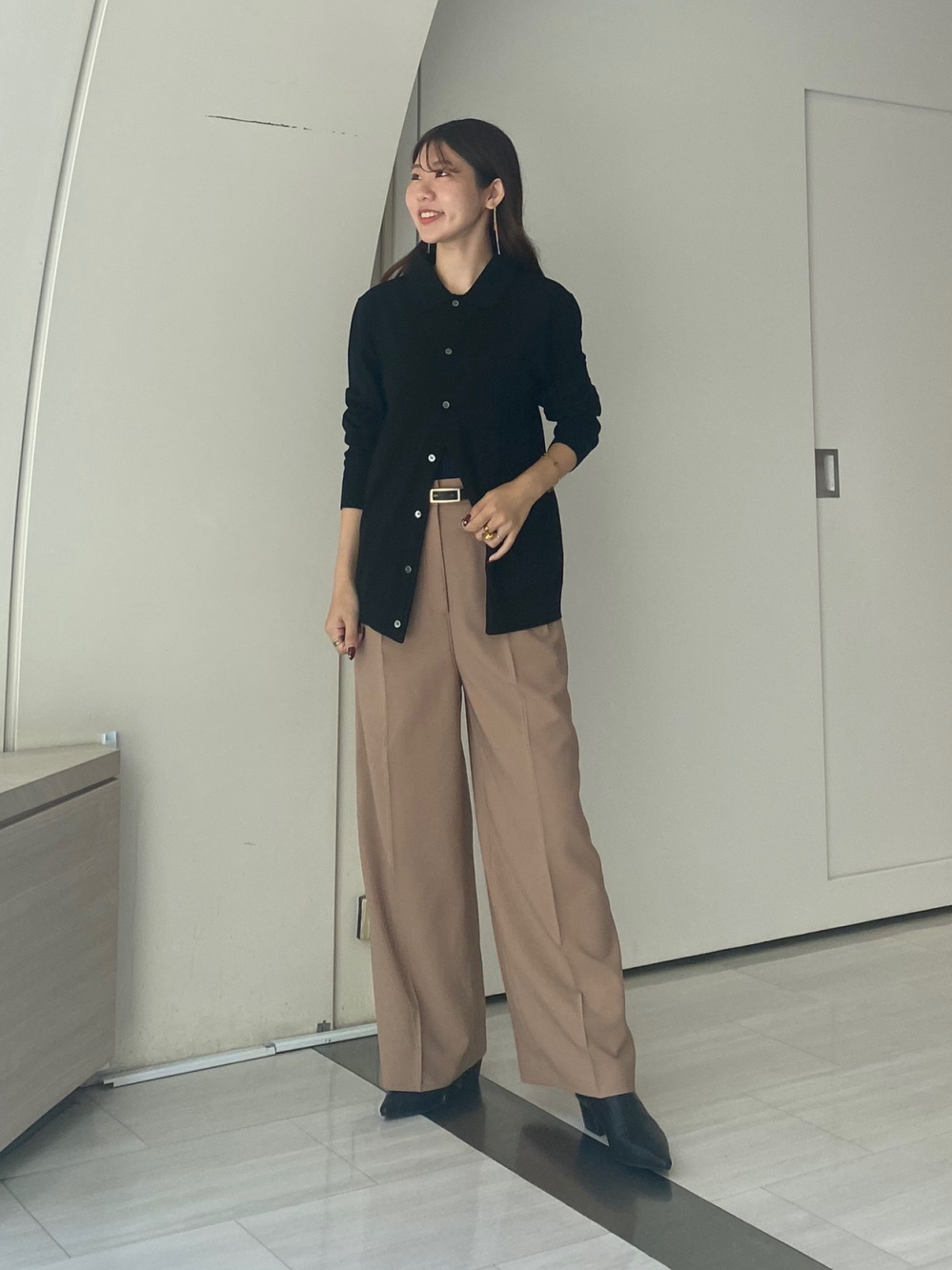 2024年モデル ワイドパンツ（リネンブレンド）、UVカットレーヨン