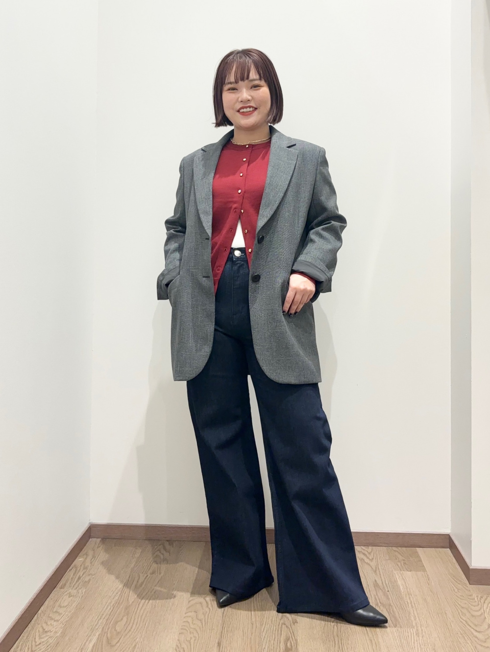 プレミアムオックスダブルジャケット、プレミアムオックステーパード