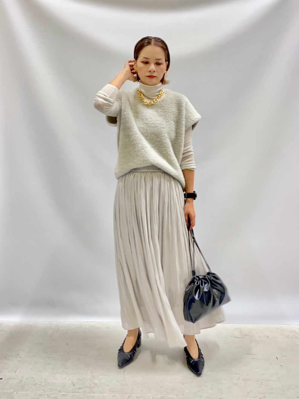 今期新品　プラステ　ラメメッシュカーディガン PLST(プラステ)公式 | ラメメッシュカーディガン