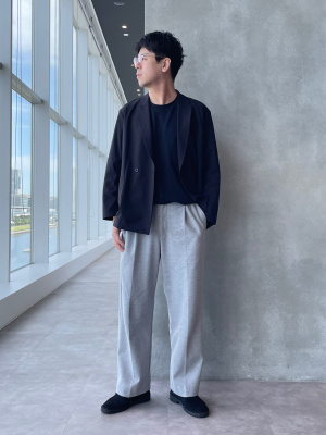 PLST(プラステ)公式 | テックストレッチダブルブレストジャケット(メンズ)