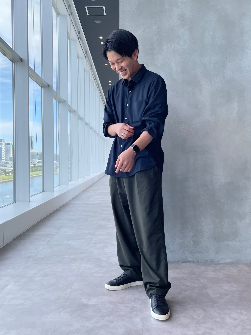 テックストレッチダブルブレストジャケット、レーヨンブレンド