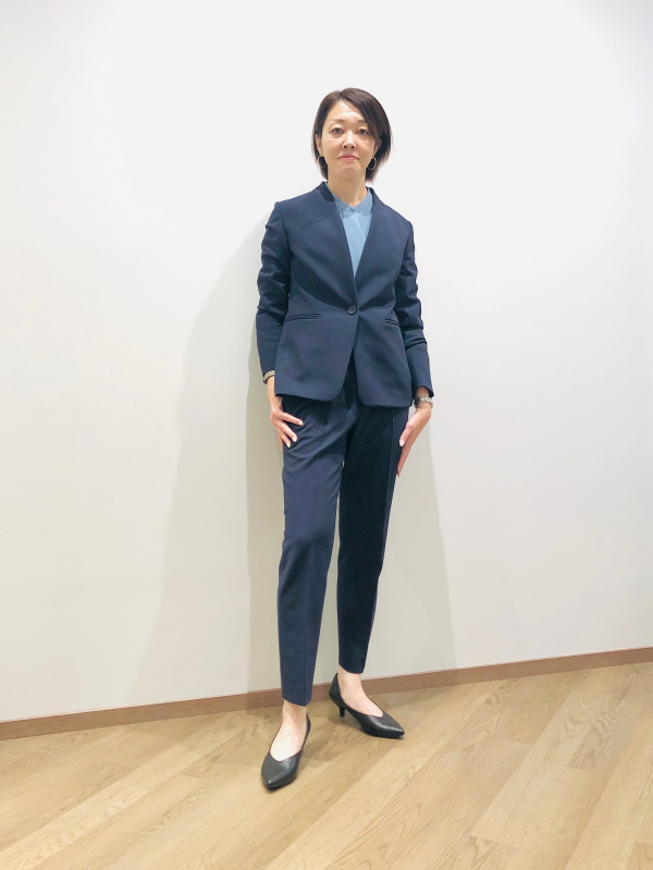 【新品タグ付き】プラステ ウォームリザーブカラーレスジャケット ネイビー L PLST(プラステ)公式 | 2024年モデル ウォームリザーブカラーレス