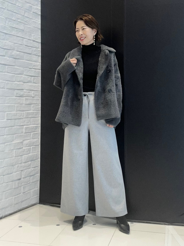 ホールガーメント®ジップアップブルゾン、リラクシーショートトレンチ