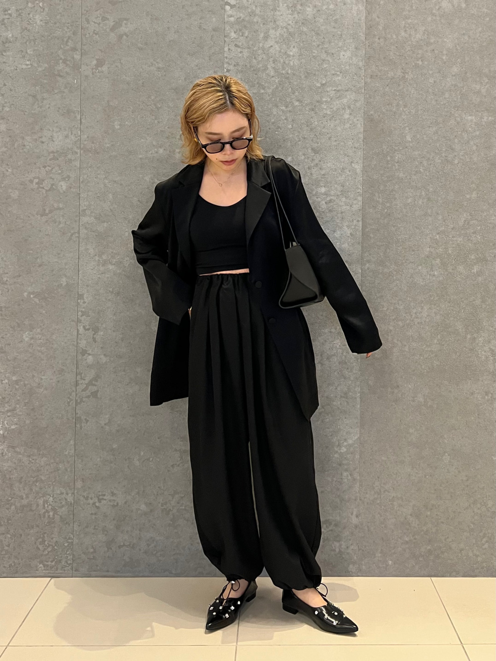 トリアセサテンシャツジャケット」の着用コーディネート| プラステ