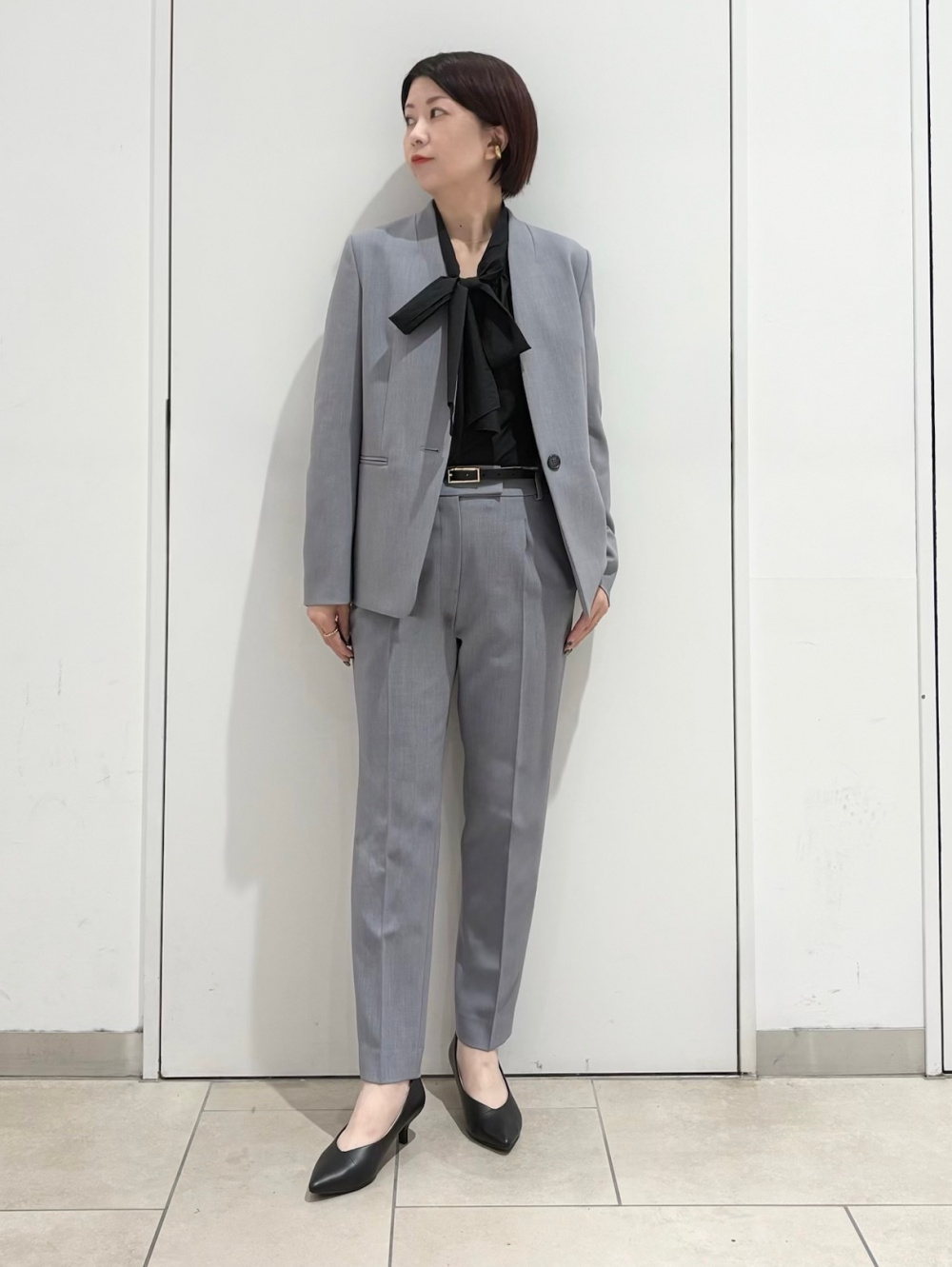 PLST ウォームリザーブジャケット、テーパードパンツ ウォームリザーブカラーレスジャケット、テーパードパンツ