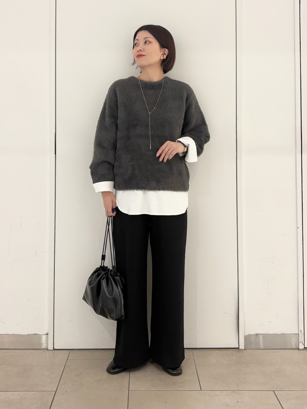 ストレッチツイルベルテッドジレ、ストレッチツイル2タックワイドフル