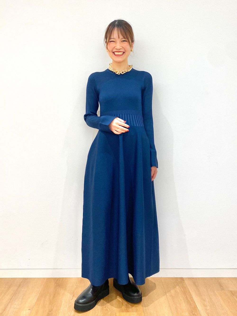 ウォームリザーブカシミヤブレンドタートルネックT、ダブルクロス