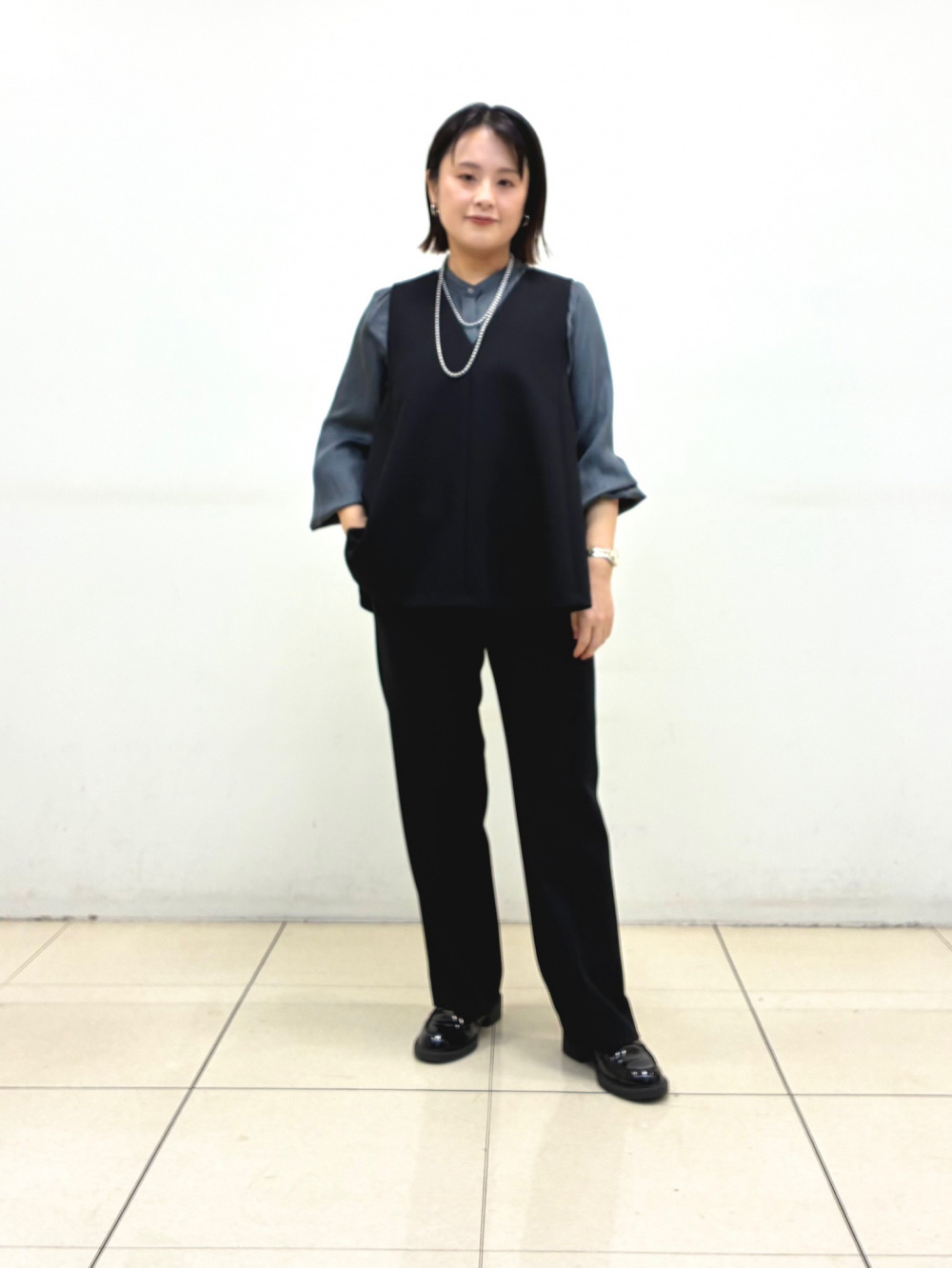 PLST/ウォームリザーブペプラムジャケット & テーパードパンツ/SIZE:L PLST(プラステ)公式 | ウォームリザーブペプラムジャケット