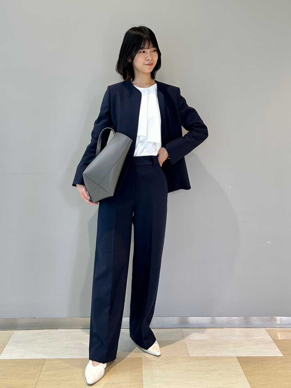 ウォームリザーブペプラムジャケット、ワイドパンツ（ウォームリザーブ