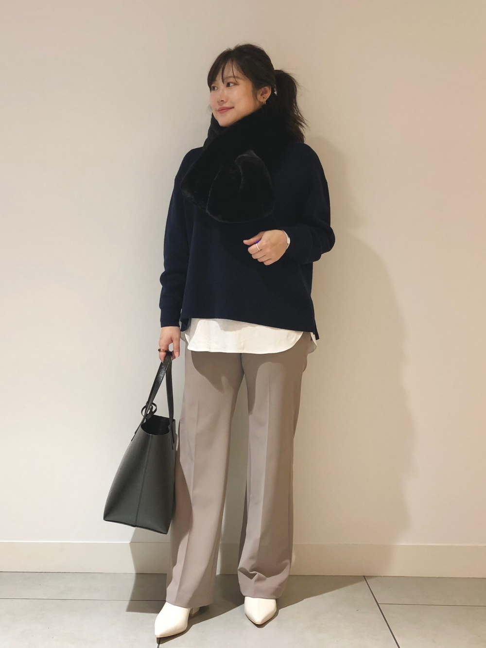 PLST/ウォームリザーブペプラムジャケット & テーパードパンツ/SIZE:L PLST(プラステ)公式 | ウォームリザーブペプラムジャケット