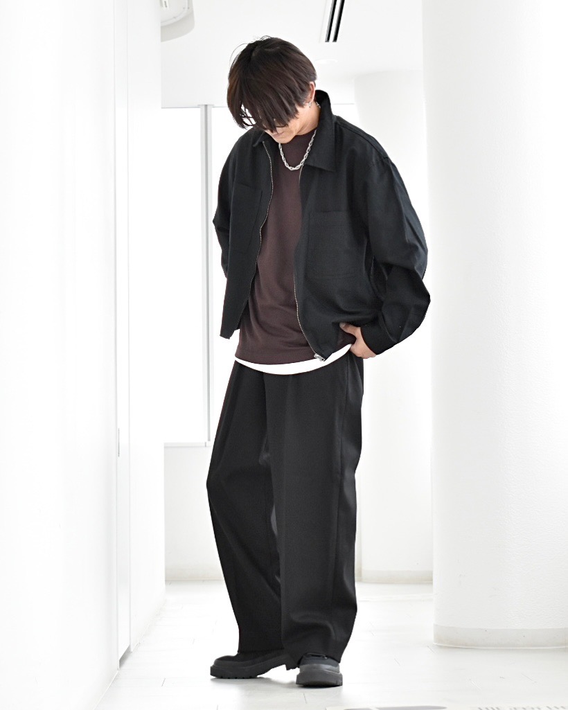 プレシャスニットメルトンワイドパンツ」の着用コーディネート| プラステ