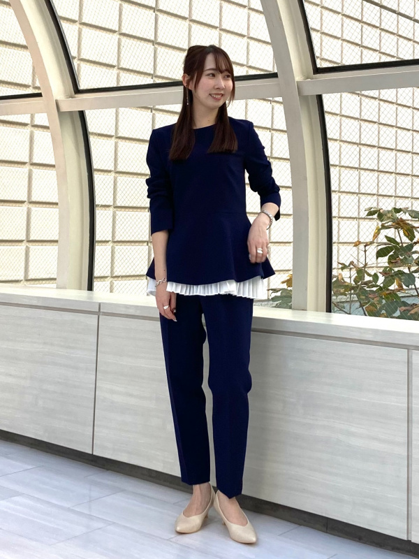 PLUS STYLEパンプス（ローヒール）、2025年モデル サッカーレイヤード
