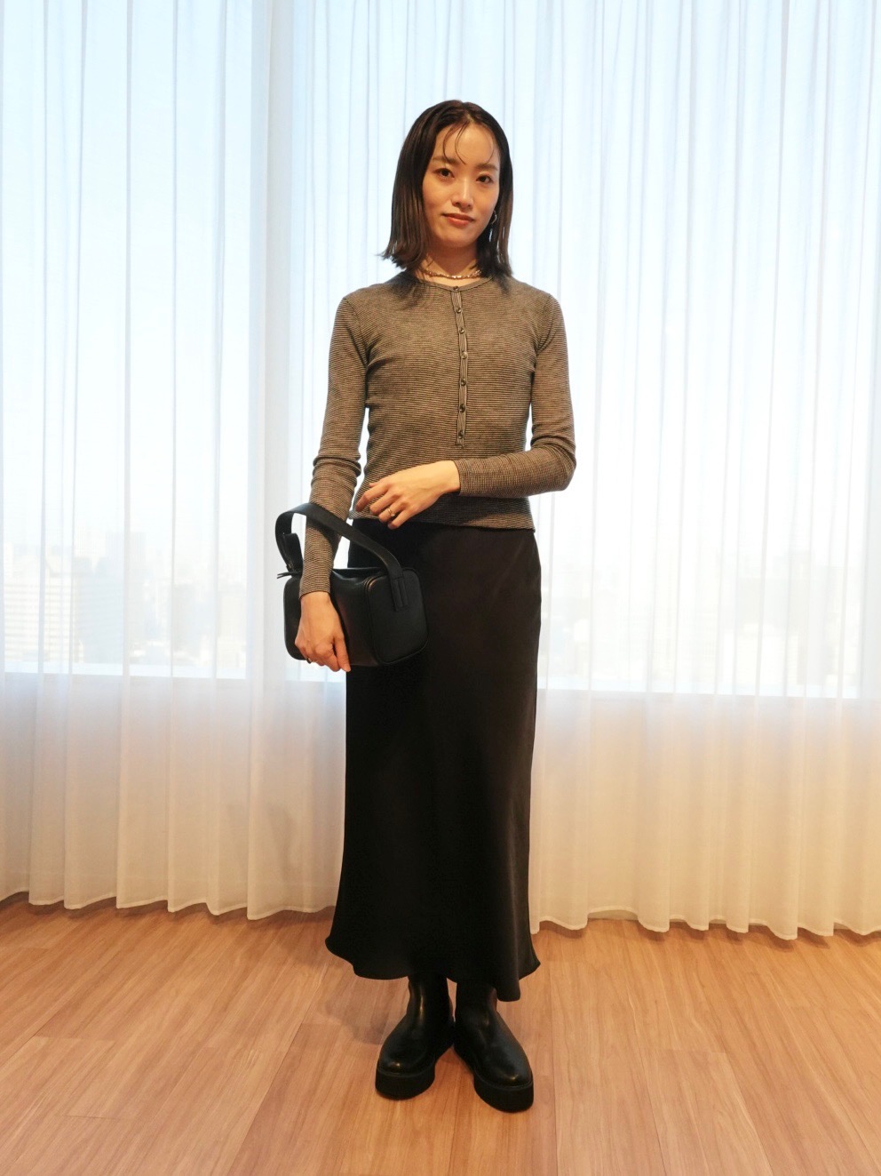 レーヨンブレンドテーラードニットベスト、レーヨンブレンドナロー