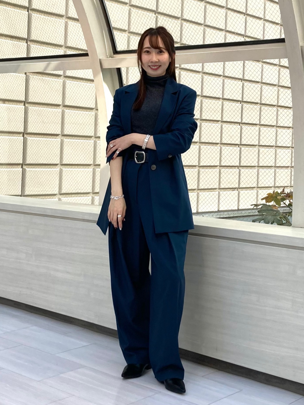 オーバーサイズテーラードジャケット、ウールブレンドリバーフーディー