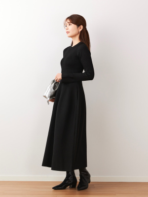 PLST(プラステ)公式 | ニットフレアワンピース