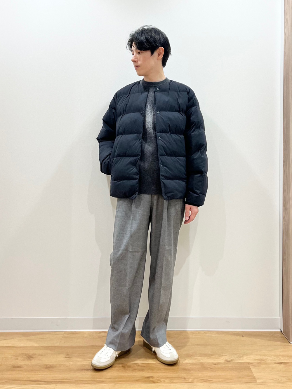 プレシャスニットメルトンダブルブレストジャケット、ウォッシャブル