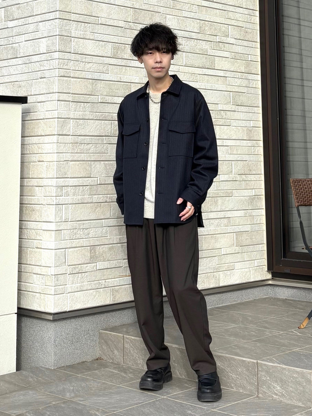 プレシャスニットメルトンシャツブルゾン、プレシャスニットメルトン