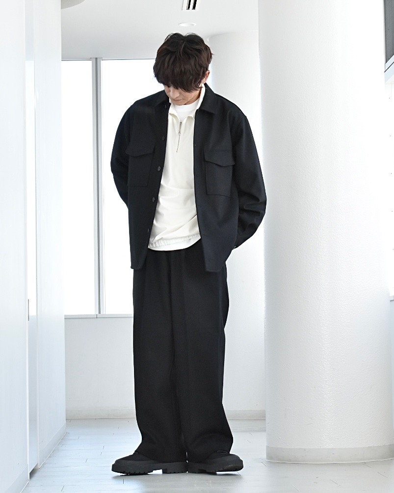 プレシャスニットメルトンシャツブルゾン、プレシャスニットメルトン