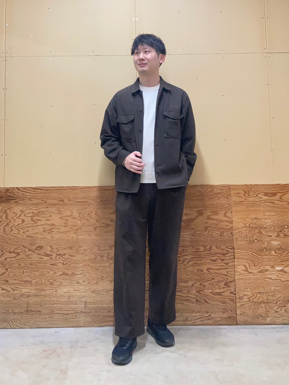 プレシャスニットメルトンワイドパンツ」の着用コーディネート| プラステ