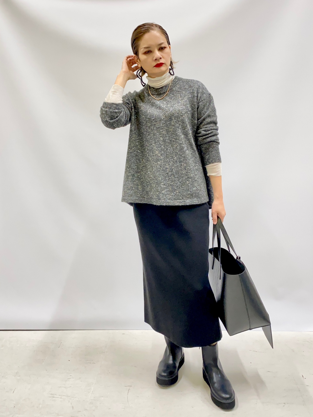 ウォームリザーブペプラムジャケット、ワイドパンツ（ウォームリザーブ