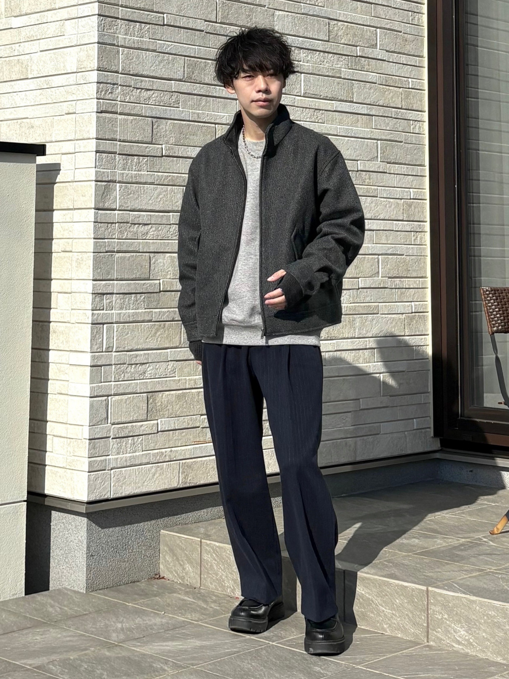 プレシャスニットメルトンワイドパンツ」の着用コーディネート| プラステ