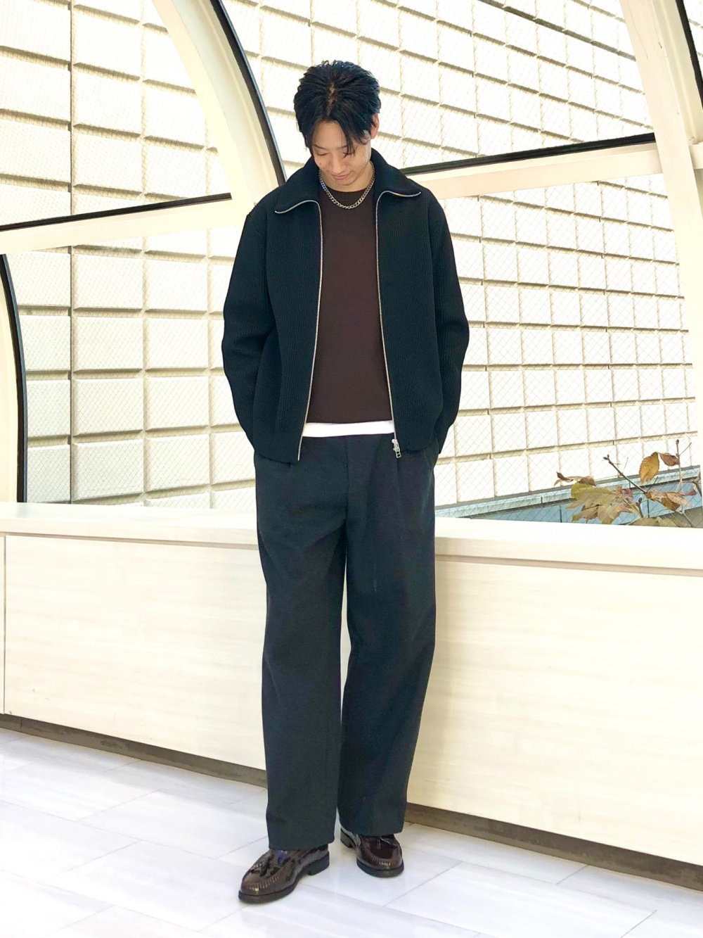 プレシャスニットメルトンシャツブルゾン、プレシャスニットメルトン