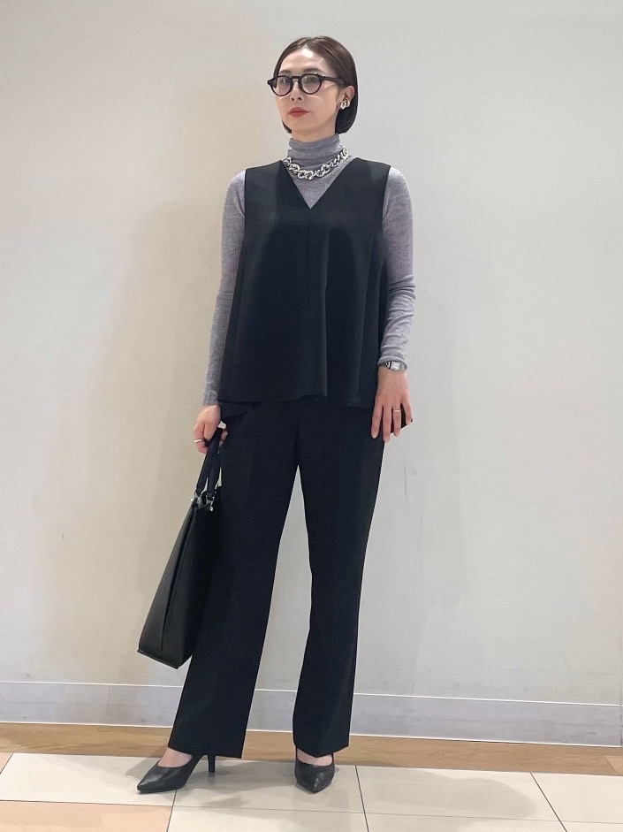 ストレッチツイルベルテッドジレ、ストレッチツイル2タックワイドフル