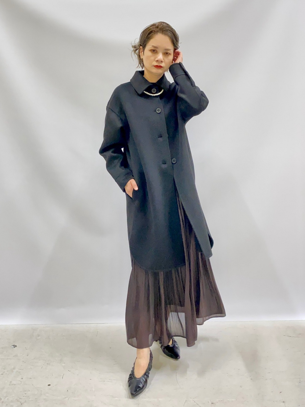 プラステ　PLSTシアーレイヤード3WAY長袖Tシャツ　グレー PLST(プラステ)公式 | シアーレイヤード3WAYTシャツ(レディース)のレビュー