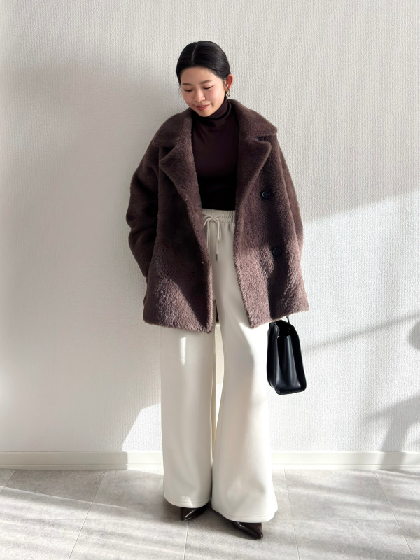 K*♡様 プラステ　フェザーヤーンニットコートSサイズ(通常Mサイズ) PLST(プラステ)公式 | フェザーヤーンニットコート