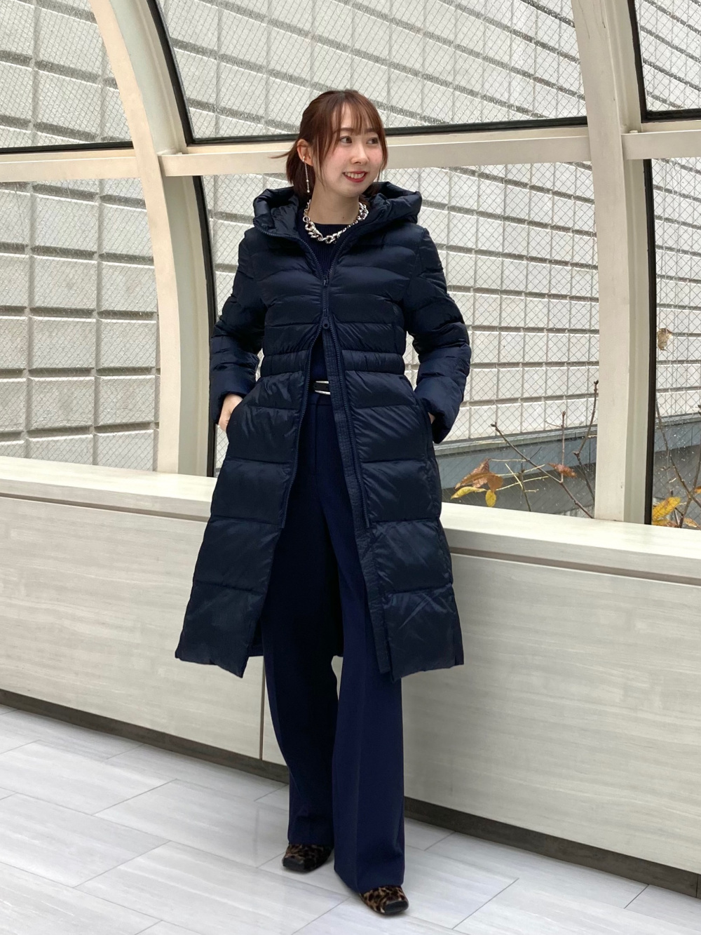 リモンタパデッドロングコート、ワイドパンツ（ウォームリザーブ）」の