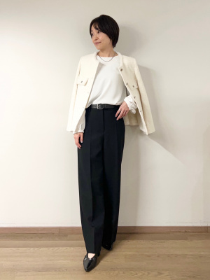 【タグ付き新品】PLST ツイードペプラムジャケットMサイズ タグ付き新品】PLST ツイードペプラムジャケットMサイズ PLST(プラステ