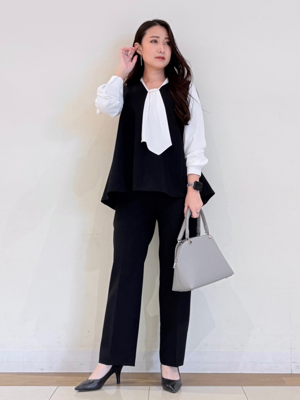 プレミアムオックスカラーレスジャケット、スティックパンツ（リネン