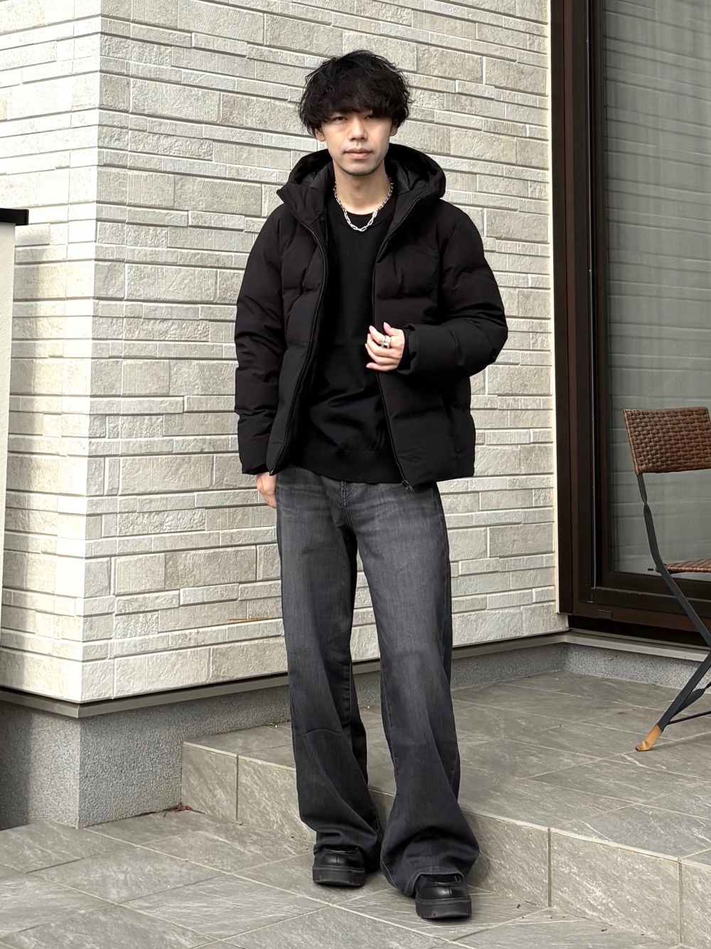 プレシャスニットメルトンダブルブレストジャケット、プレシャスニット