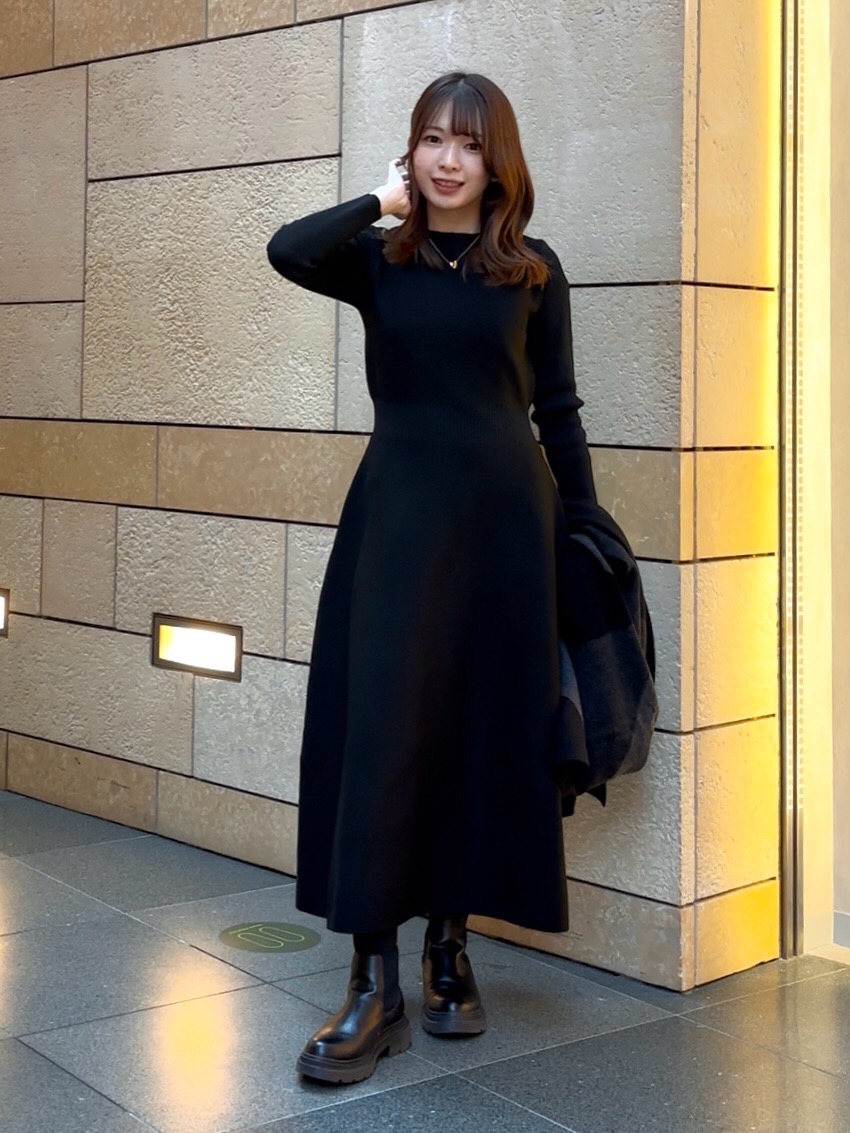 新品　定価3.3万　現行　ダイアグラム　ホールガーメントニットワンピース　フレア FRAY I.D（フレイアイディー）の「ホールガーメントフレアニット