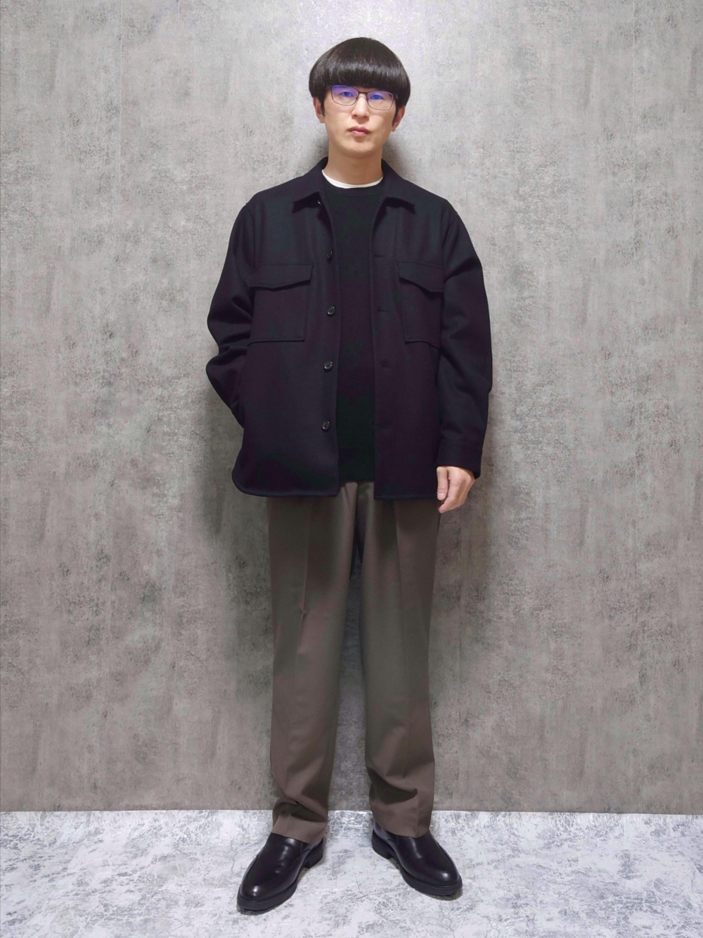 プレシャスニットメルトンシャツブルゾン、プレシャスニットメルトン