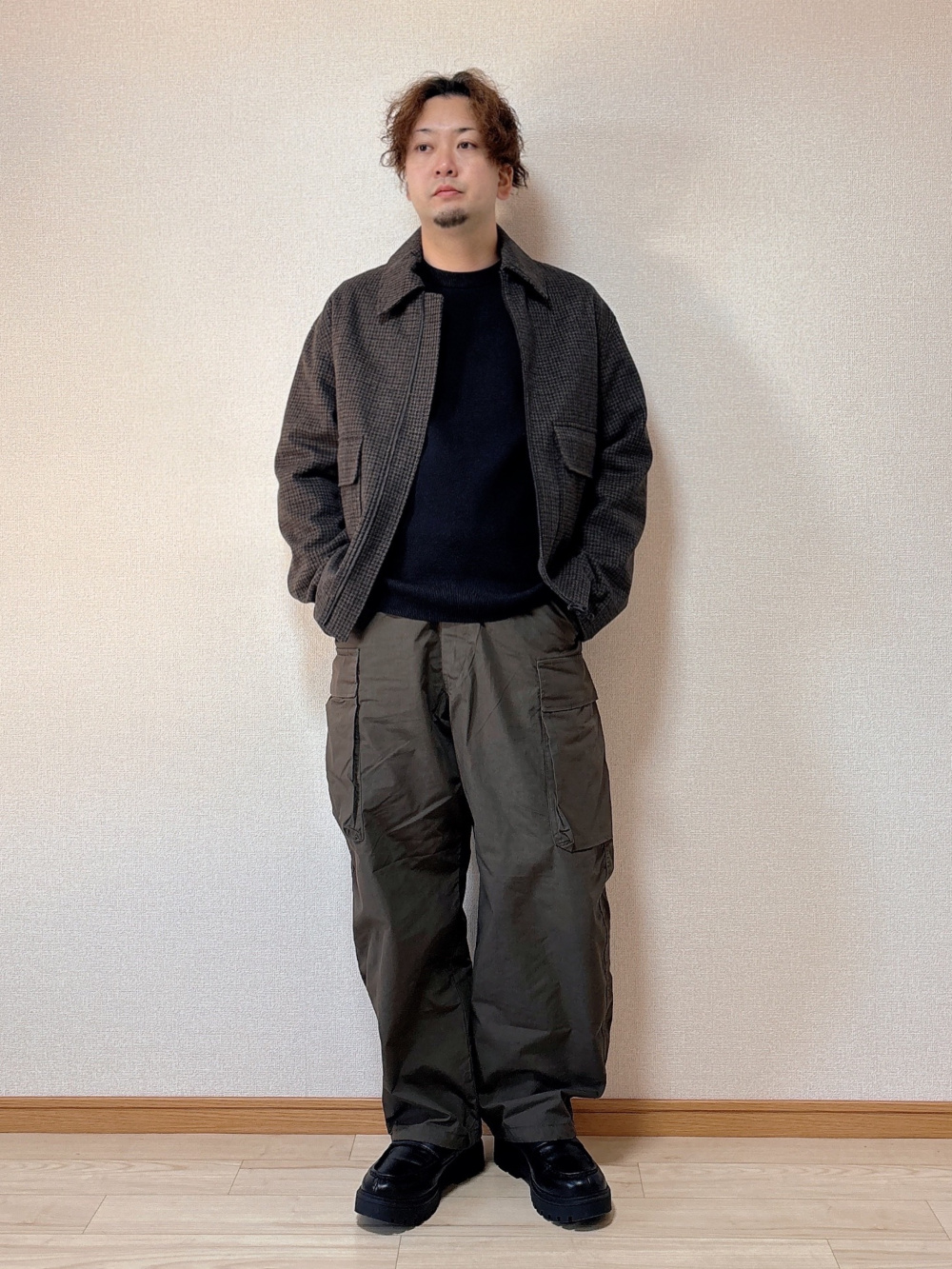 プレシャスニットメルトンジップアップブルゾン、プレシャスニット