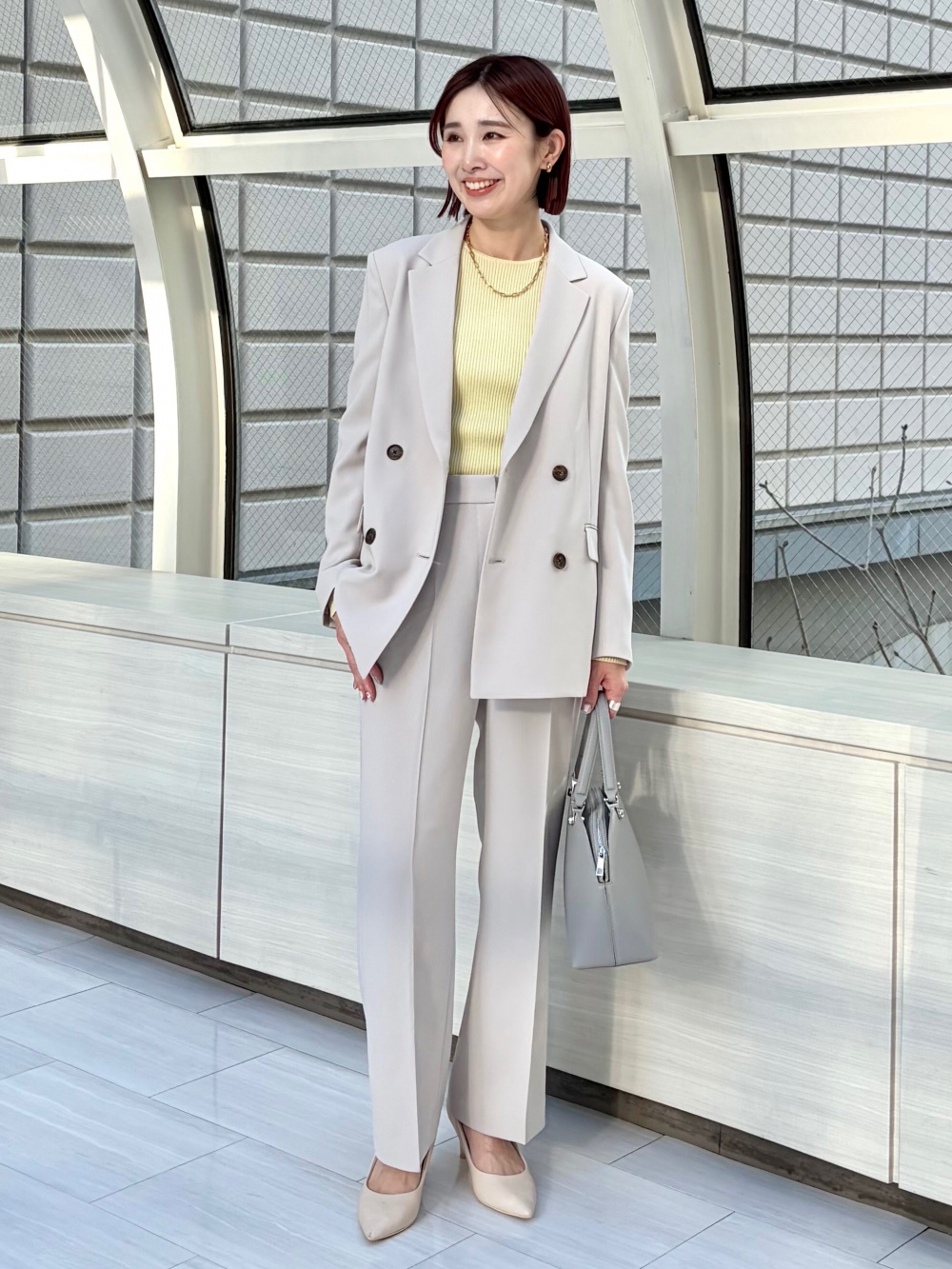 2025年モデル トリアセブレンドペプラムジャケット、トリアセブレンド