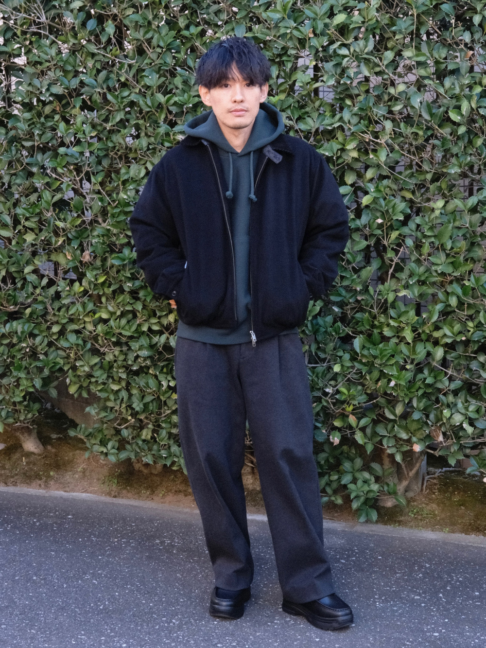 プレシャスニットメルトンダブルブレストジャケット、プレシャスニット