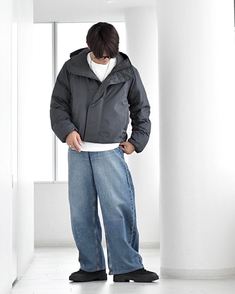 ウォッシャブルニットTシャツ、テックストレッチダブルブレスト