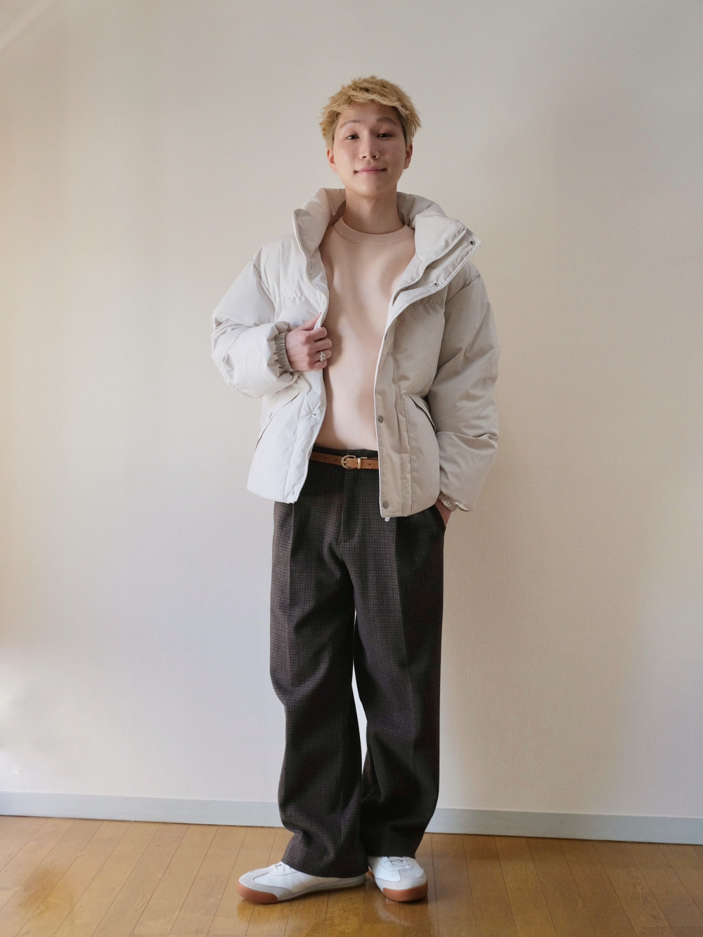 プレシャスニットメルトンワイドパンツ」の着用コーディネート| プラステ