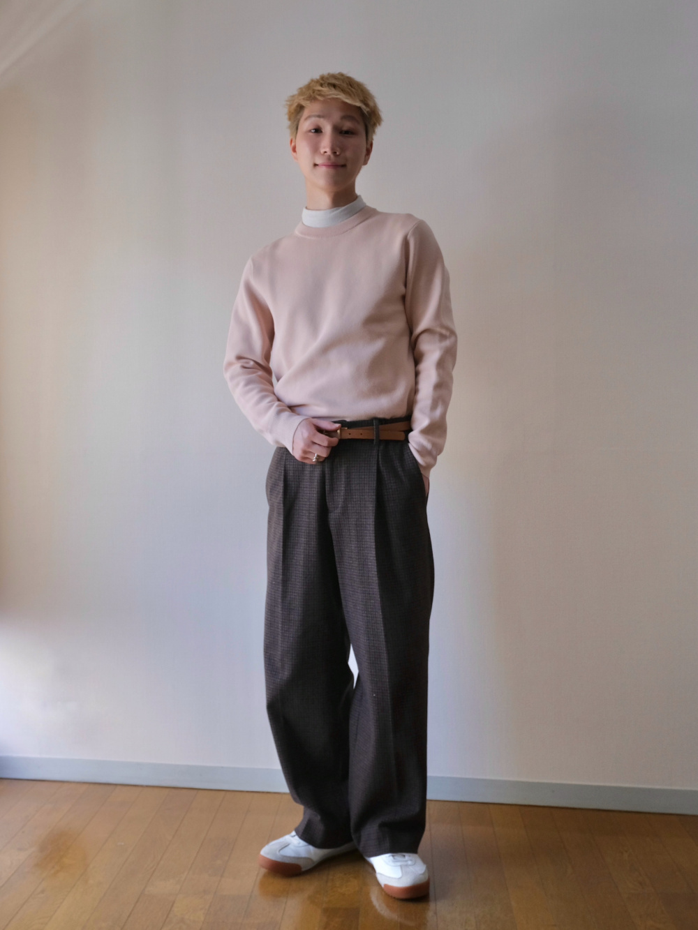 プレシャスニットメルトンワイドパンツ」の着用コーディネート| プラステ