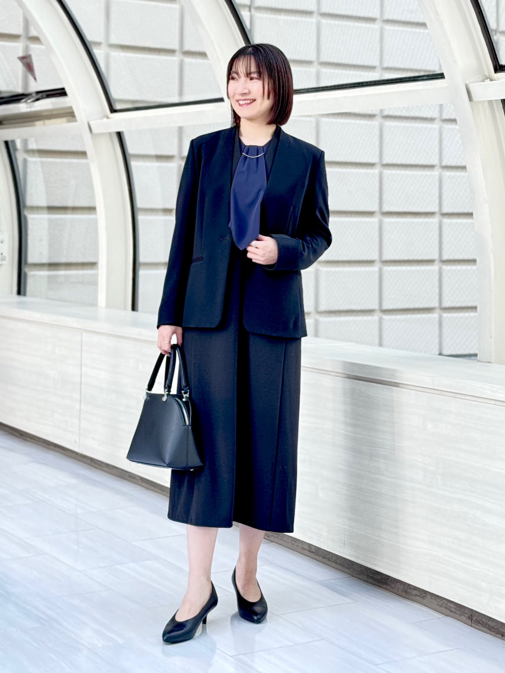 トリアセブレンドカラーレスジャケット、トリアセブレンドテーパード