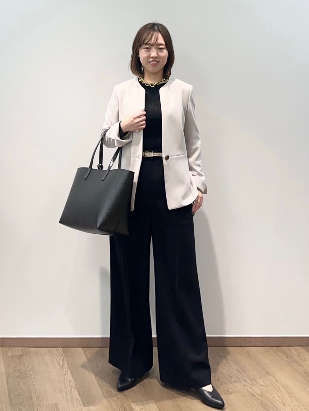 トリアセブレンドペプラムジャケット、【再入荷】トリアセブレンド2